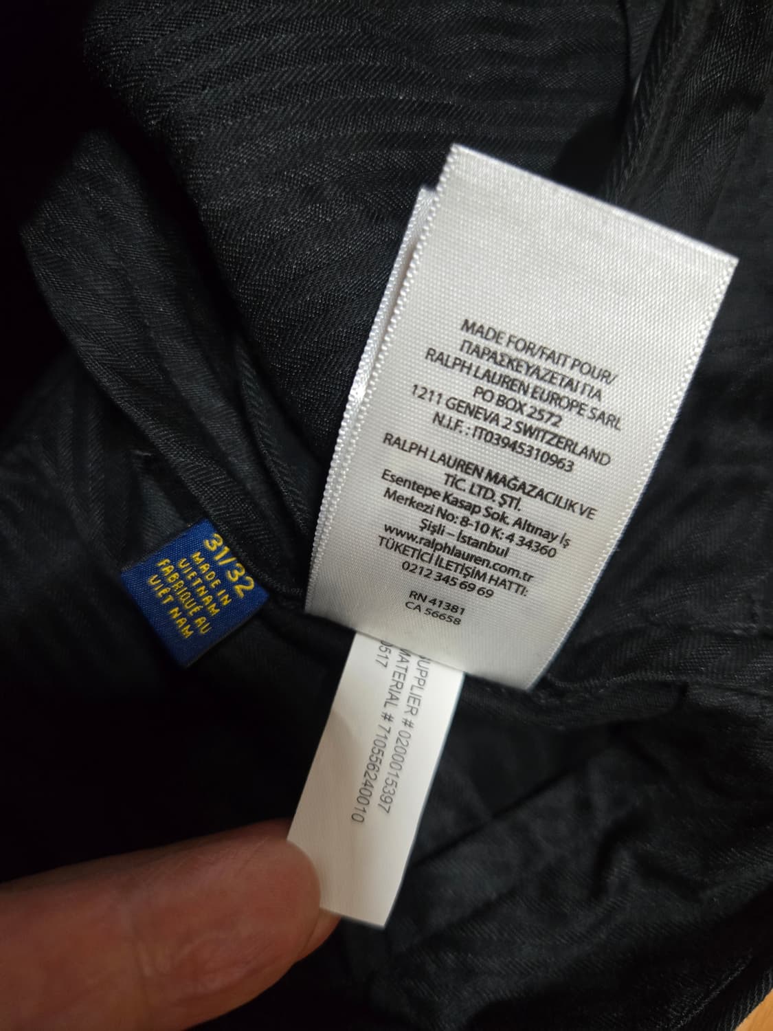 폴로 랄프로렌 새상품 남성 클래식핏 치노 블랙 바지(31~32인치) 상품이미지7