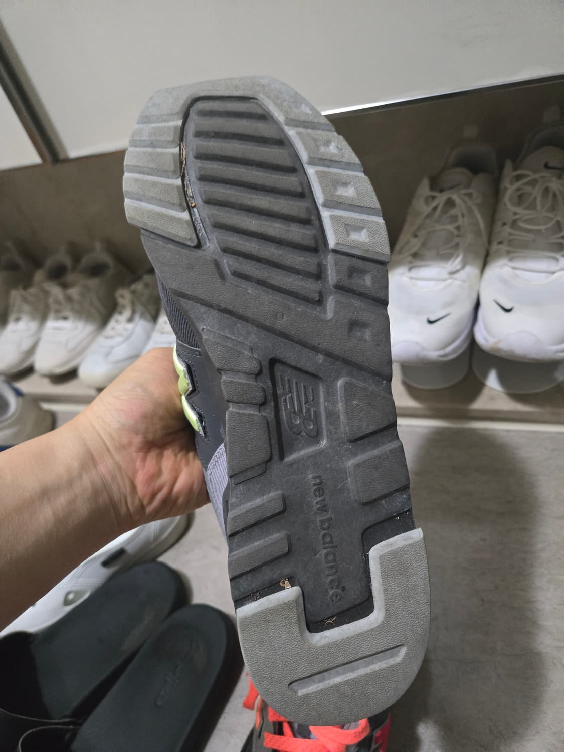 뉴에라 콜라보 New Balance 997H 그레이 오렌지/그린 (정품  상품이미지5