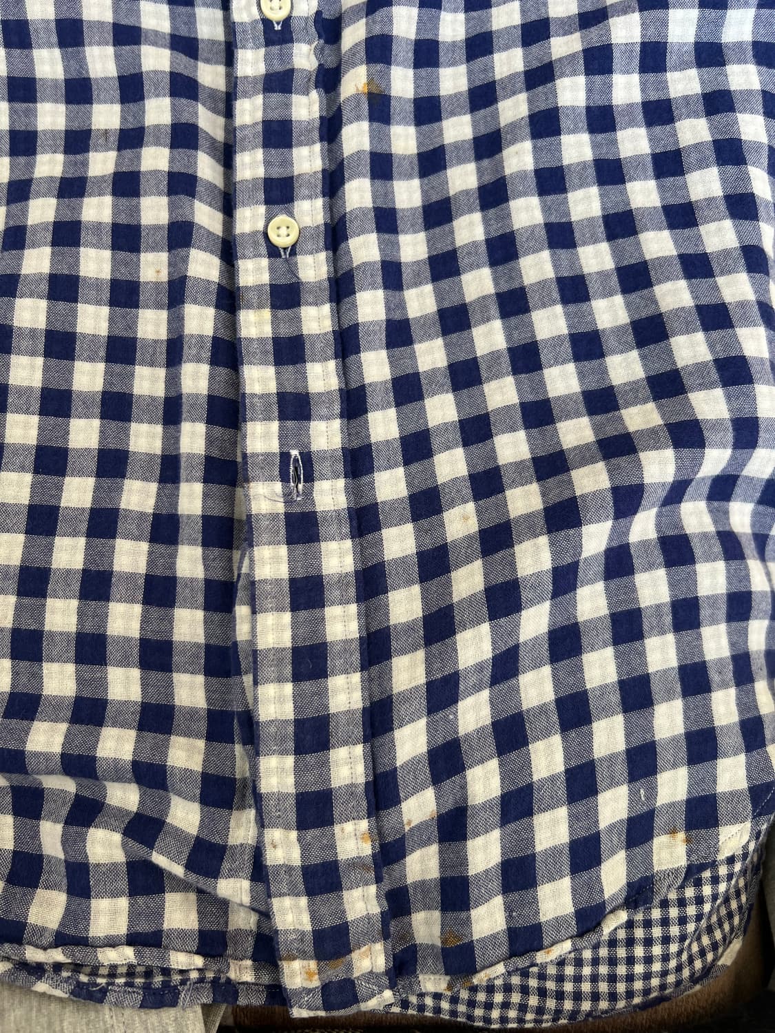 폴로랄프로렌 네이비체크 코튼긴팔셔츠 상품이미지8