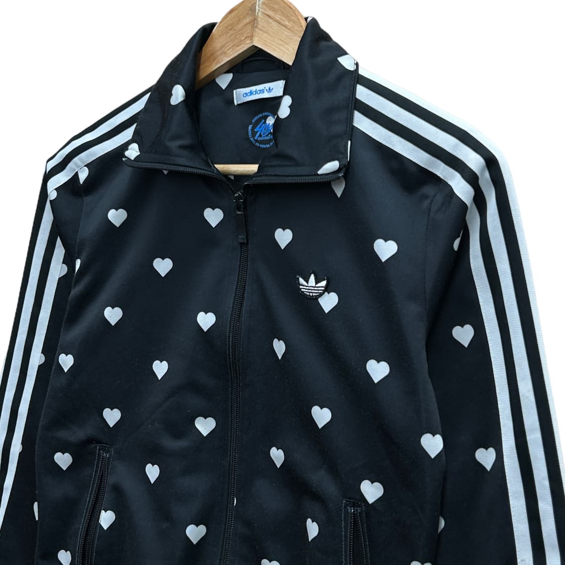 아디다스 하트 삼선 검흰 져지 S 상품이미지5