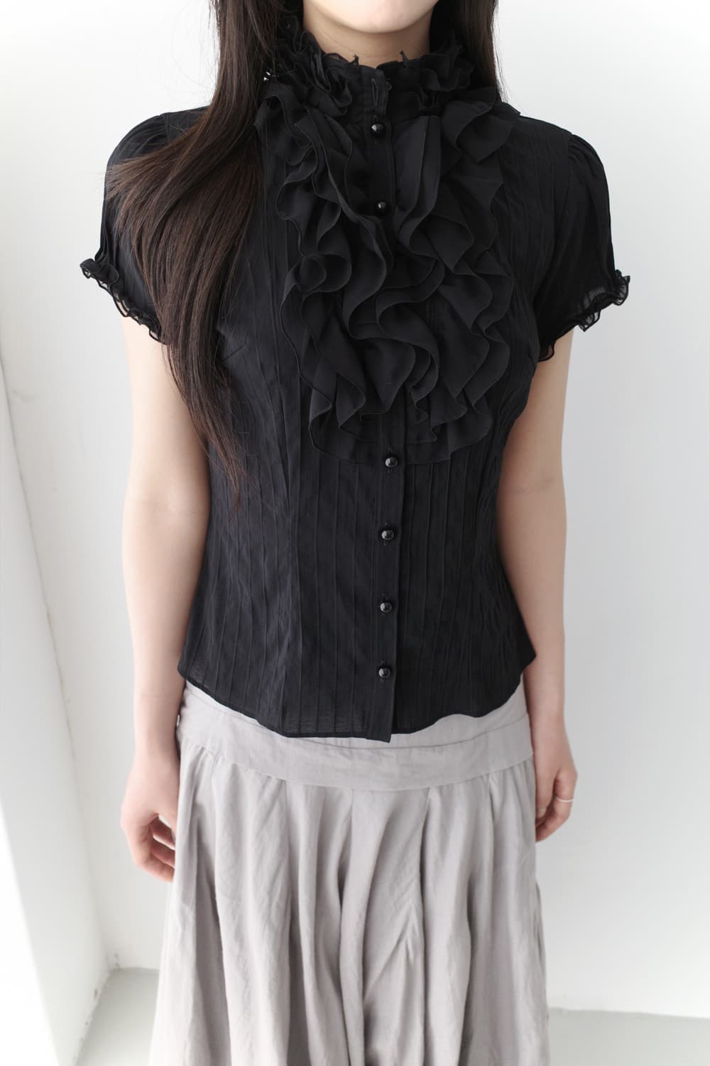 frill half blouse 상품이미지2