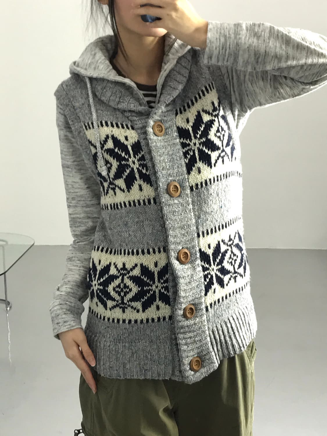 Jpn Acrylic Nordic Sweater Vests 상품이미지2