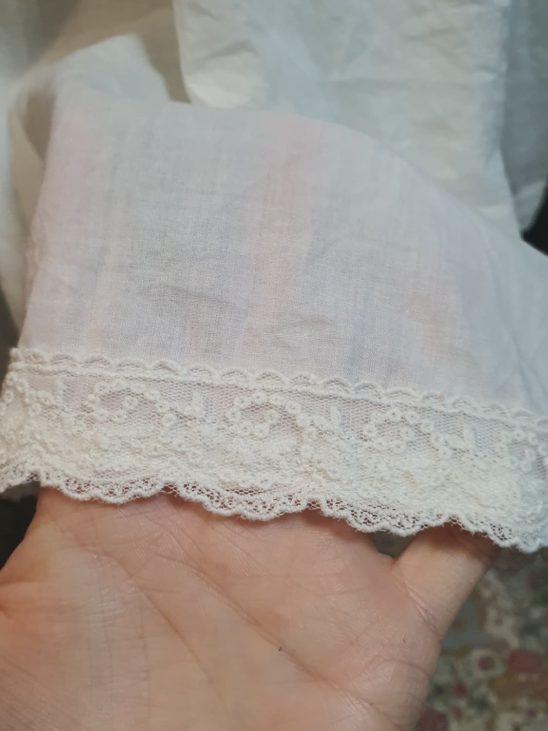 [핸드메이드] 화이트 레이스 캉캉 롱 스커트 속치마 상품이미지3