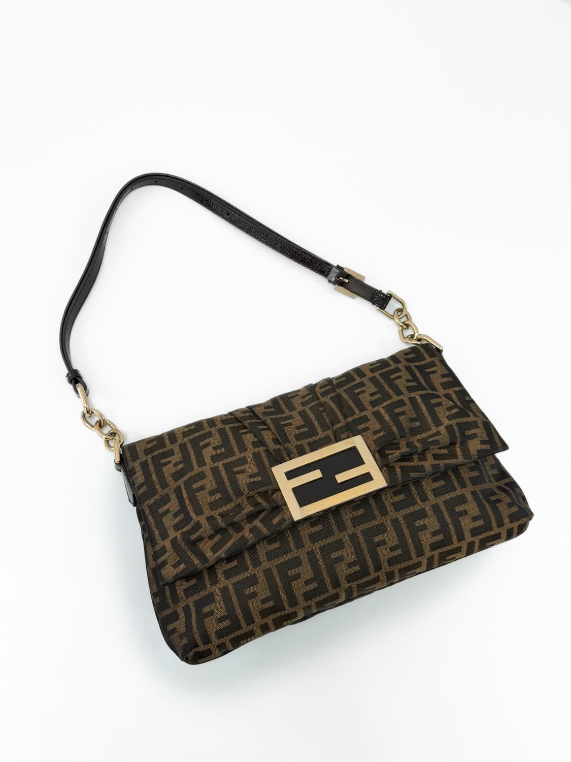 펜디 미아 주카 캔버스 플랩 숄더백 상품이미지3