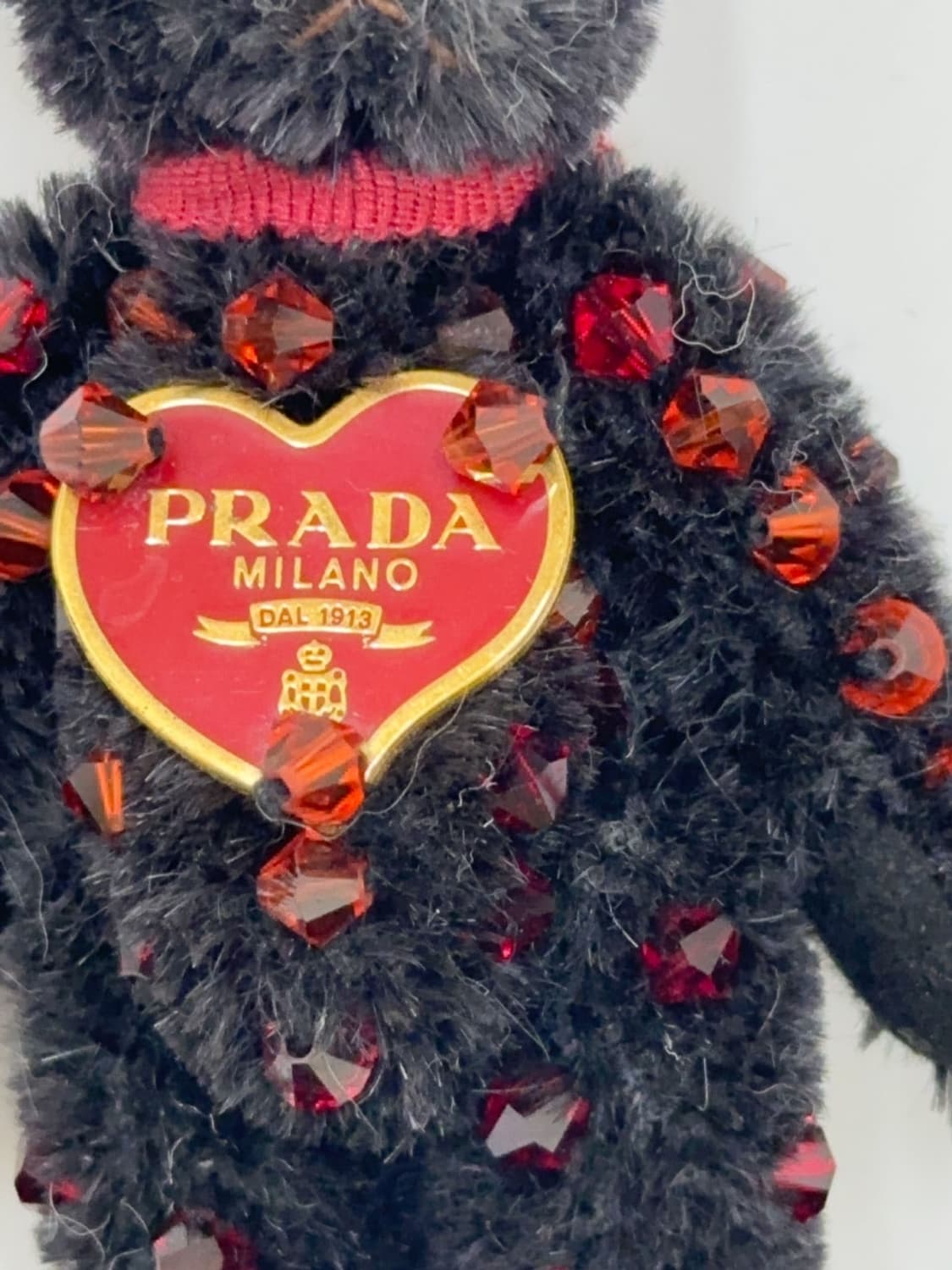 prada / 프라다 블랙 비즈 테디베어 키링  상품이미지5