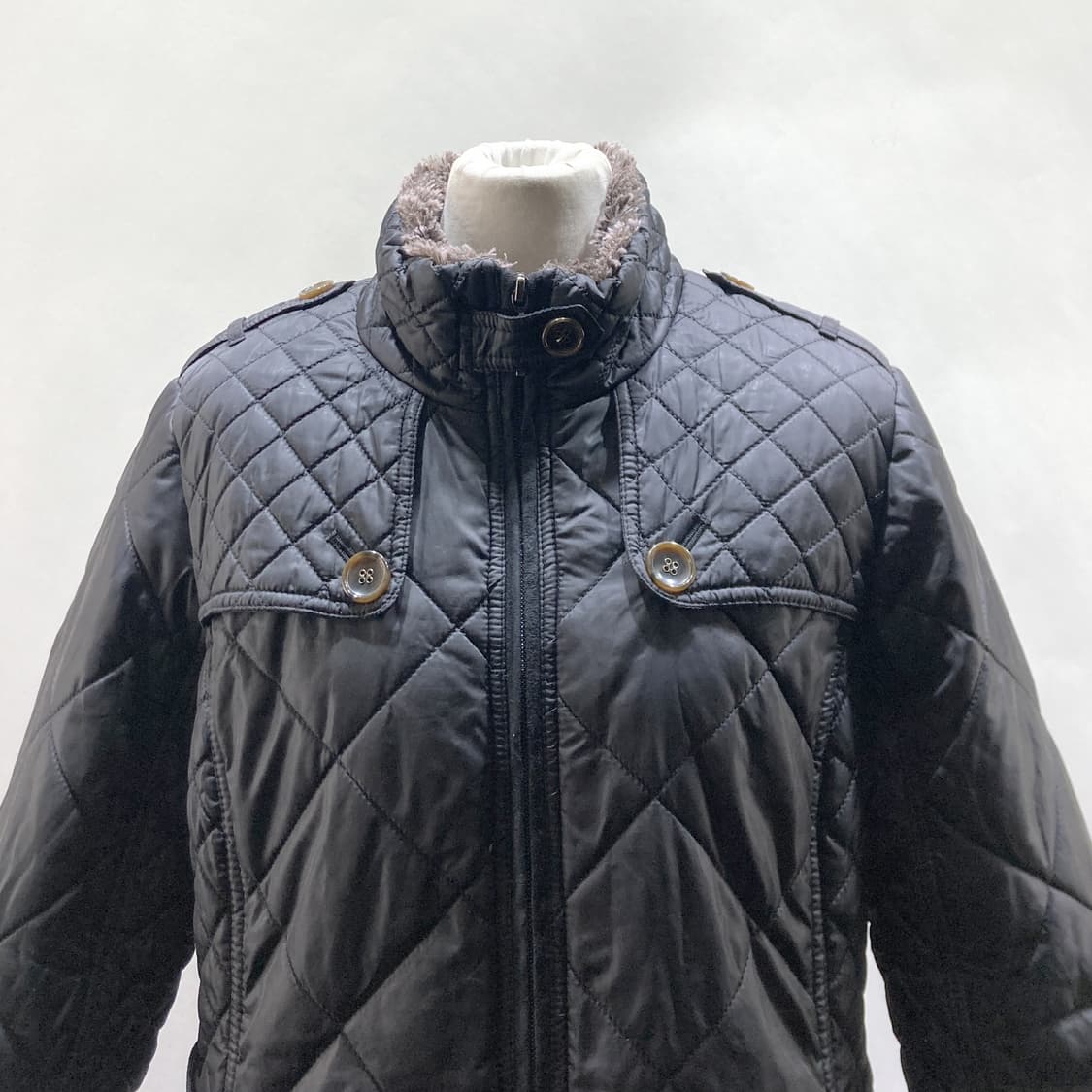 WEATHERPROOF 여성퀼팅기모자켓 블랙 L  상품이미지2