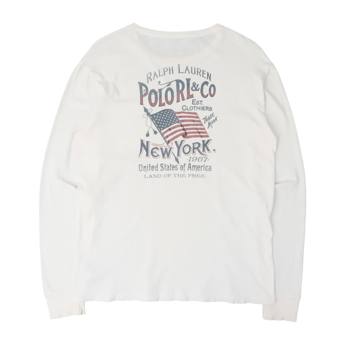 폴로 랄프로렌 usa 뉴욕 화이트 롱슬리브 상품이미지1