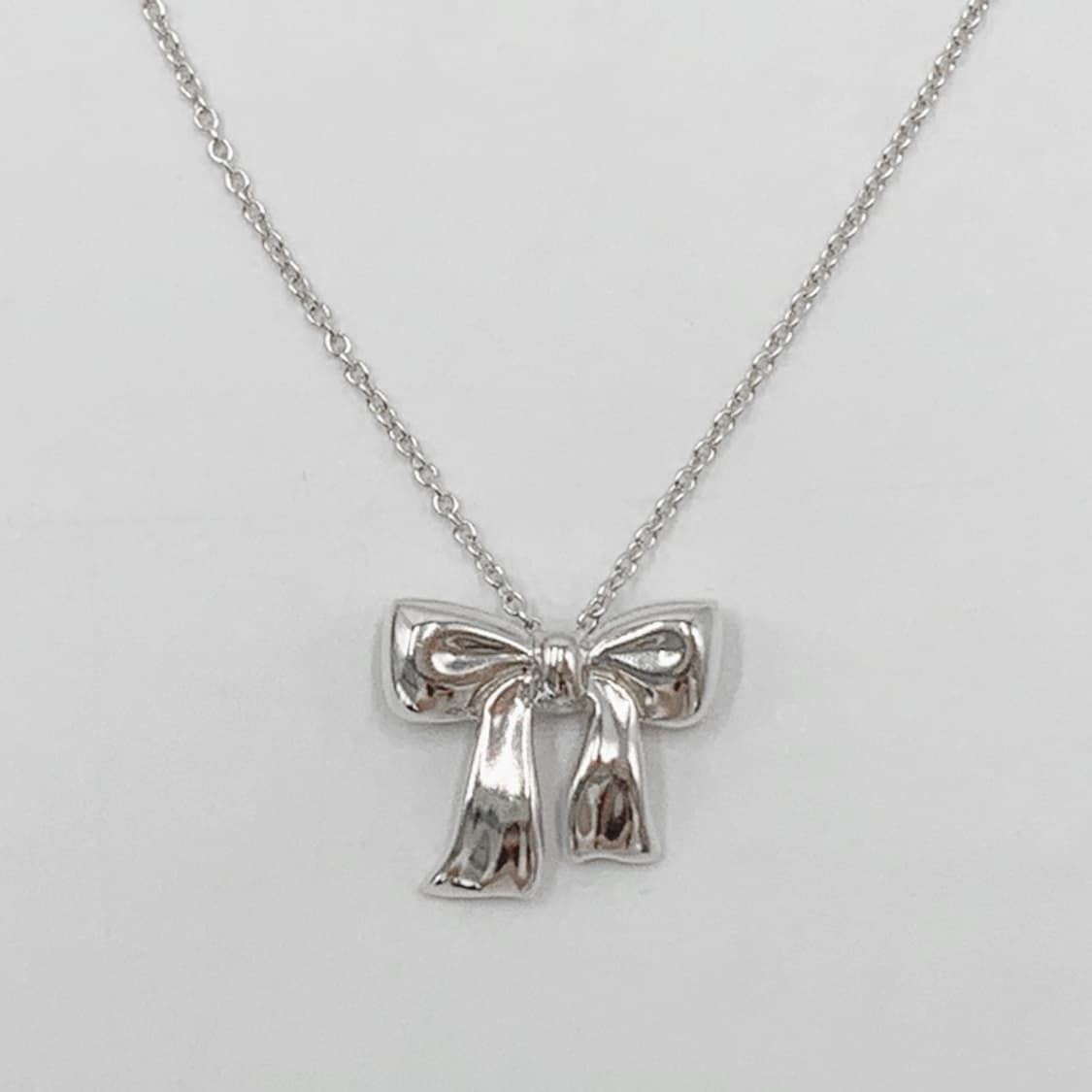티파니 리본 펜던트 실버 목걸이 NO.107 상품이미지6