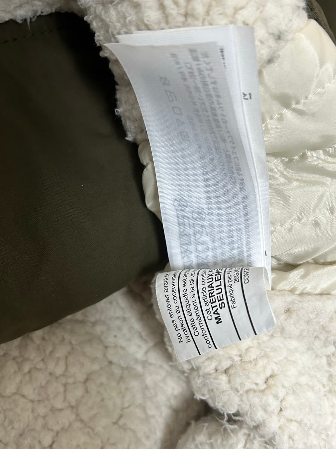 아베크롬비 딥카키 양털 밀리터리 점퍼 상품이미지9