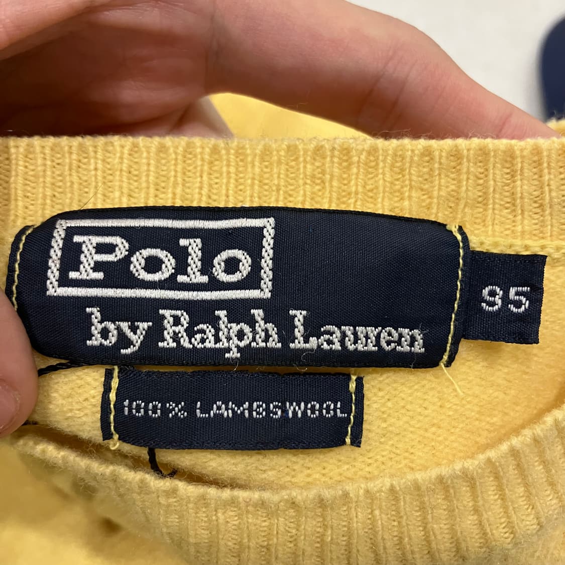 111 폴로 니트 옐로우 상품이미지2