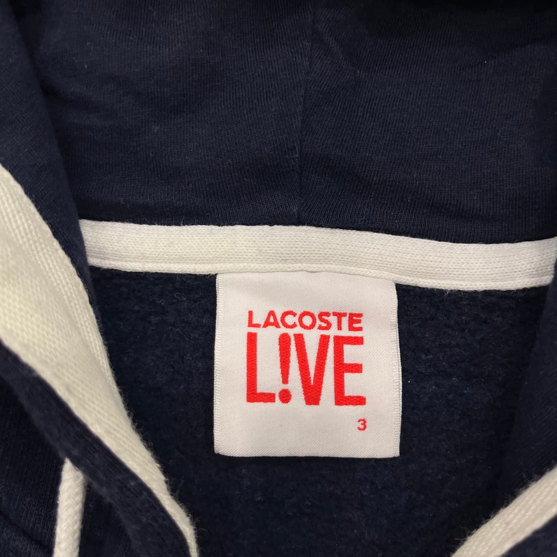 3 라코스테 LIVE 네이비 후드집업 상품이미지4