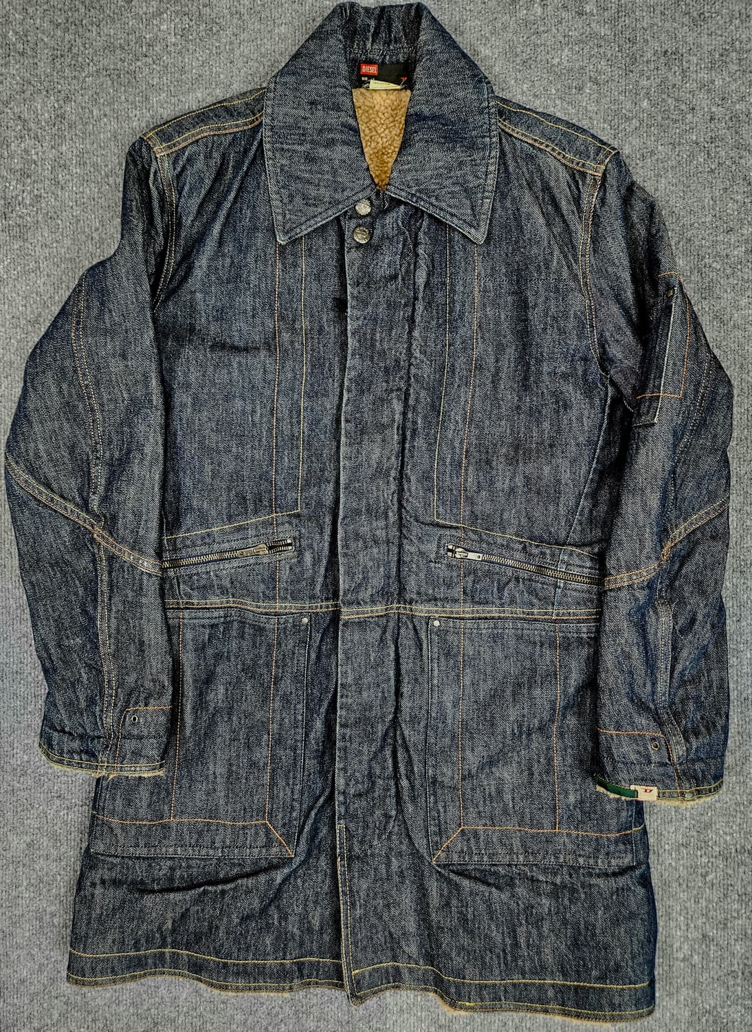 디젤 하프 데님 코트 오버핏(급처) 상품이미지1