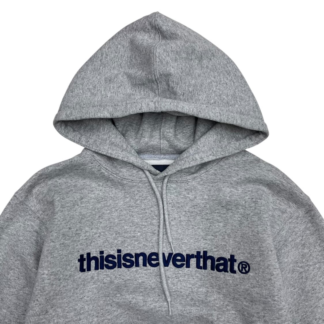 디스이즈네버댓 센터로고 그레이 후드 M 상품이미지4
