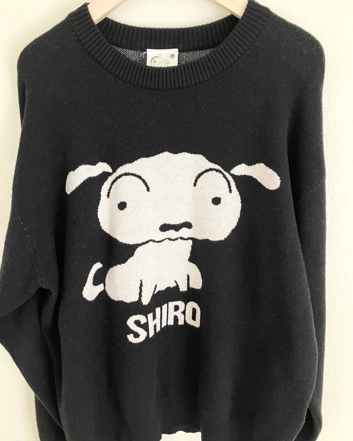 일본 흰둥이 니트 상품이미지3