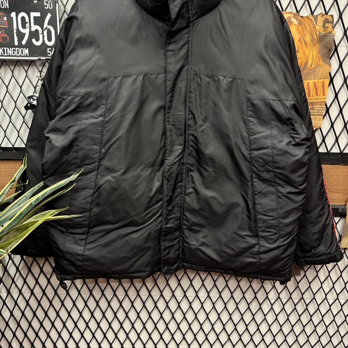 00s 폴로 랄프로렌 진스 다운 패당 자켓 사이드 로고 포인트 블랙 상품이미지4