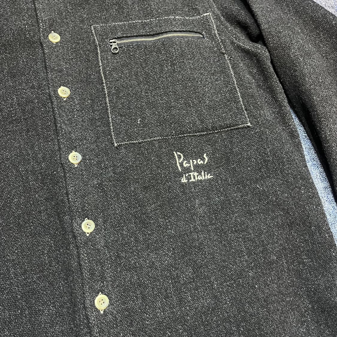 파파스 일본 포켓 모 셔츠 자켓 상품이미지5