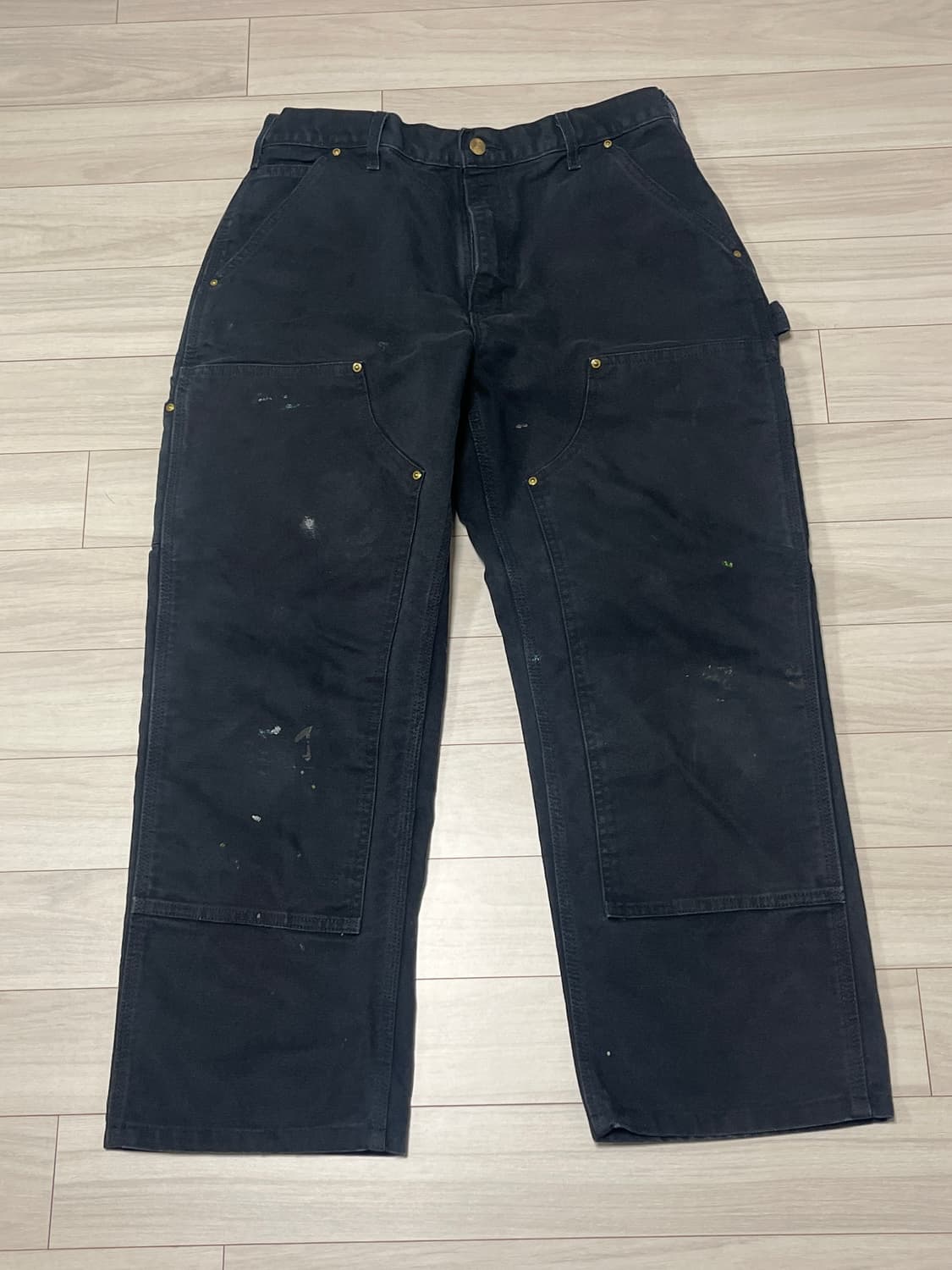 빈티지 칼하트 더블니 블랙 USA 33x30 상품이미지1