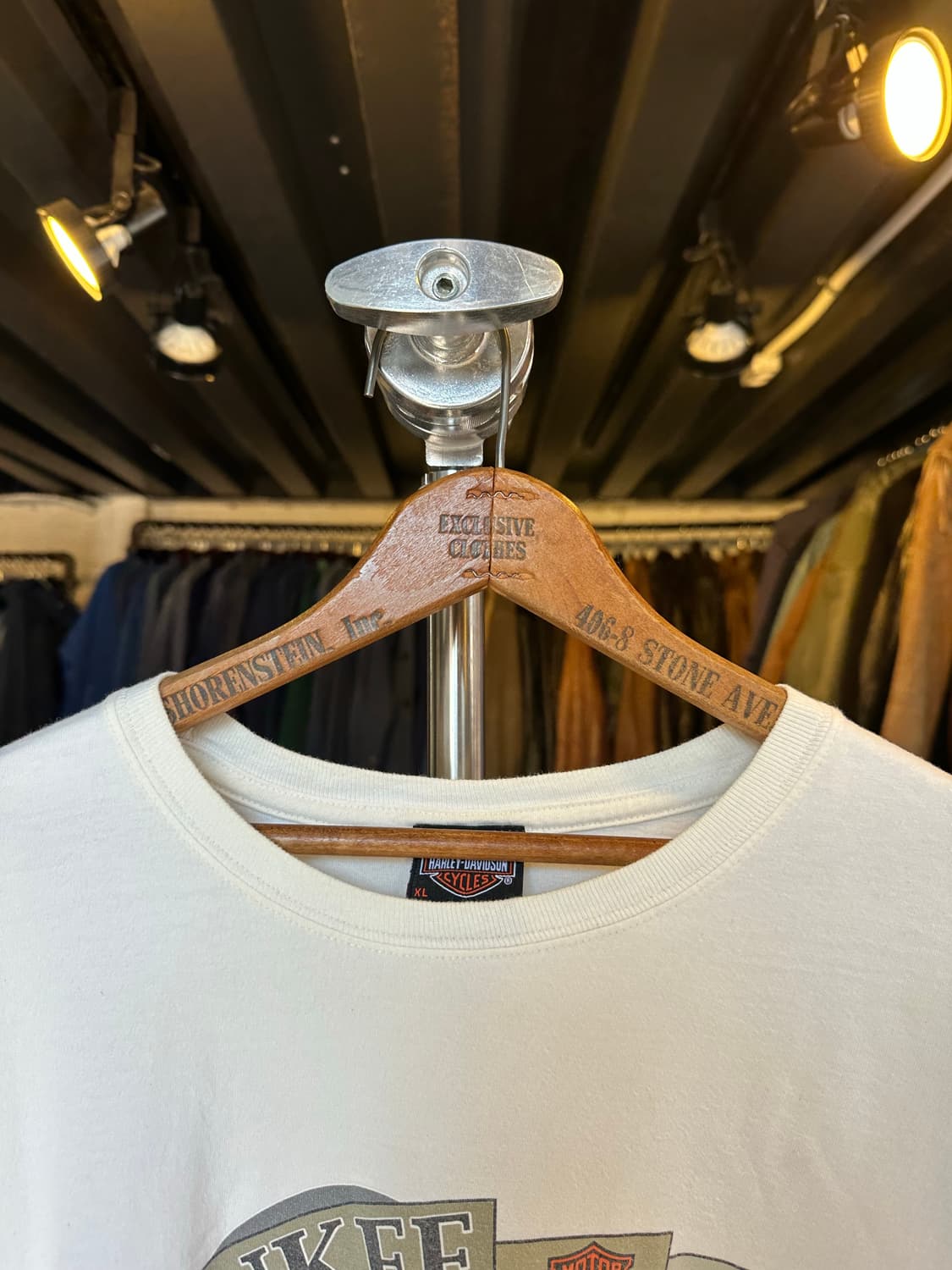 00s 할리데이비슨 프린팅 티셔츠 화이트 상품이미지3