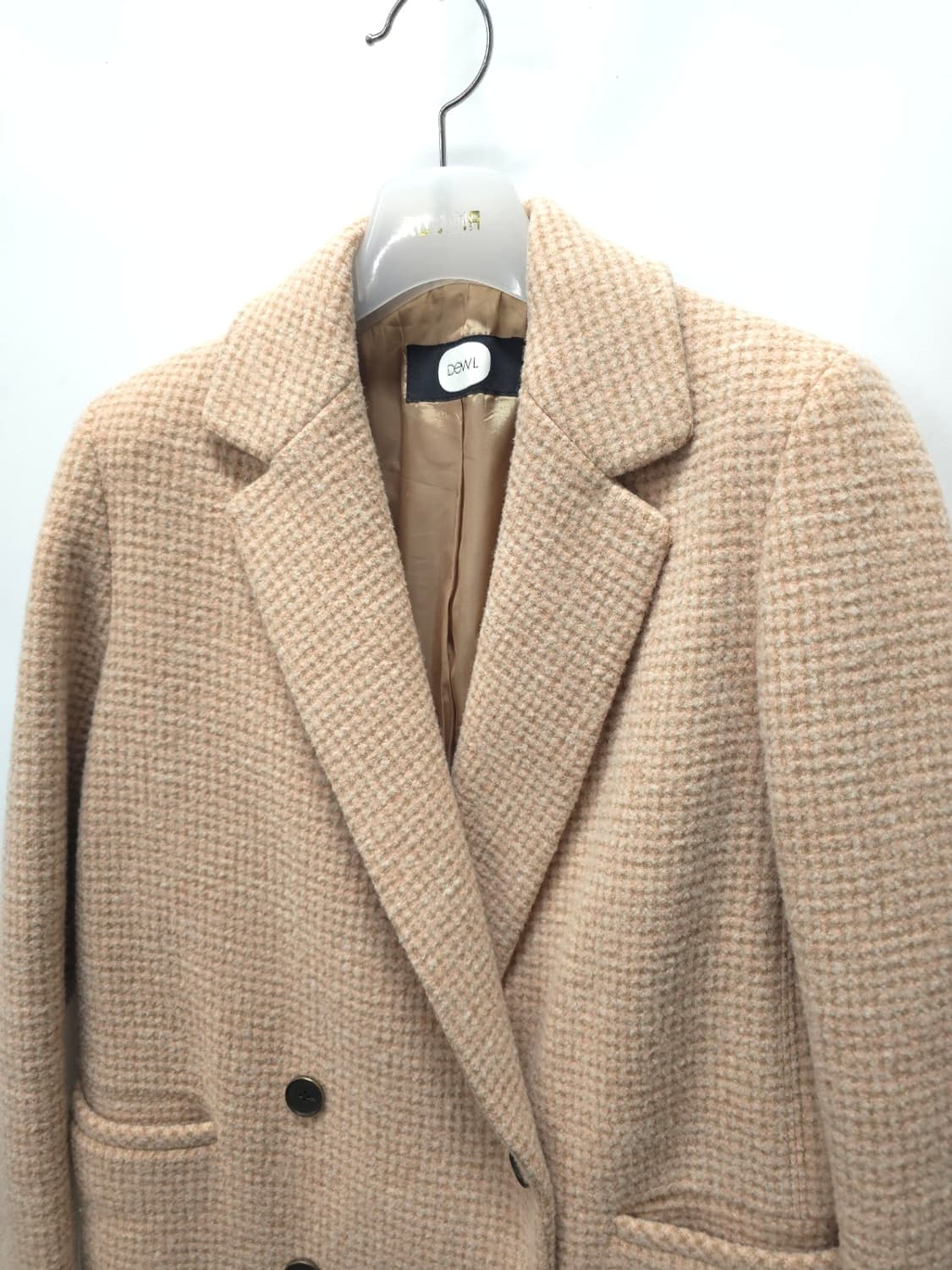 듀엘(DEWL) 트위드 모직 더블코트 ( 여성 55~55반 ) 상품이미지2