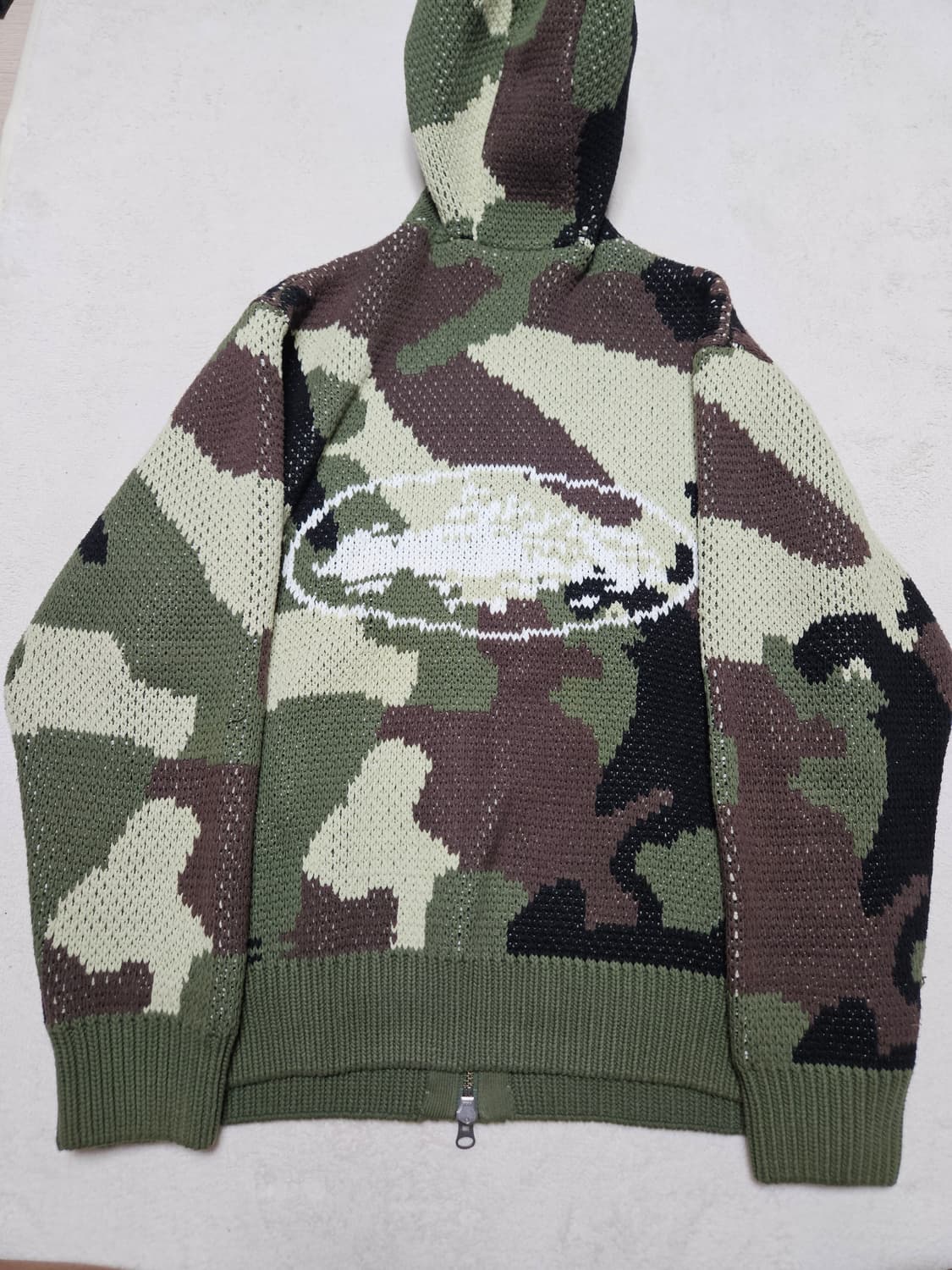 [XL] 코르테이즈 카모 니트 후드집업 상품이미지1