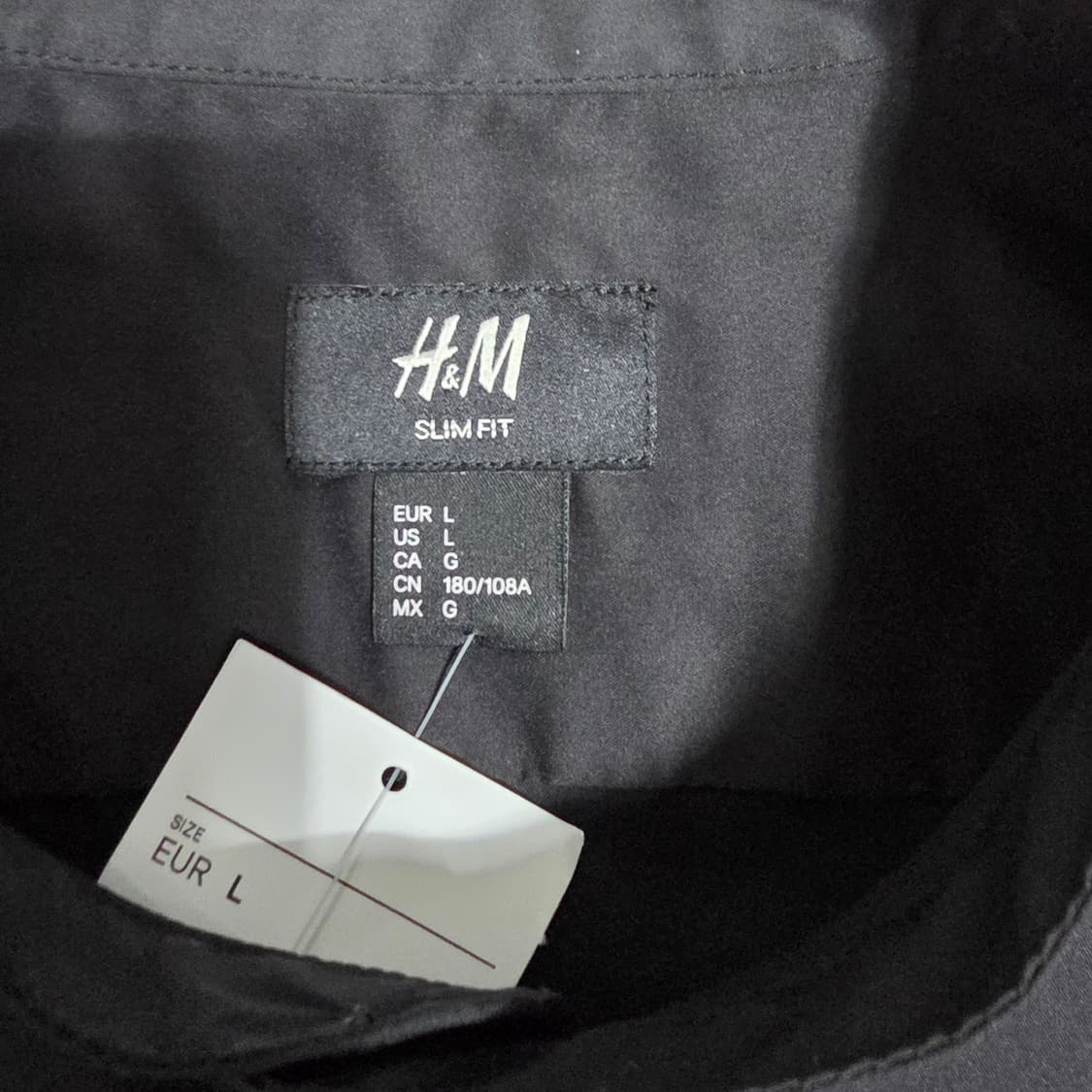 (L)H&M 핸리넥 슬림핏 셔츠  상품이미지4