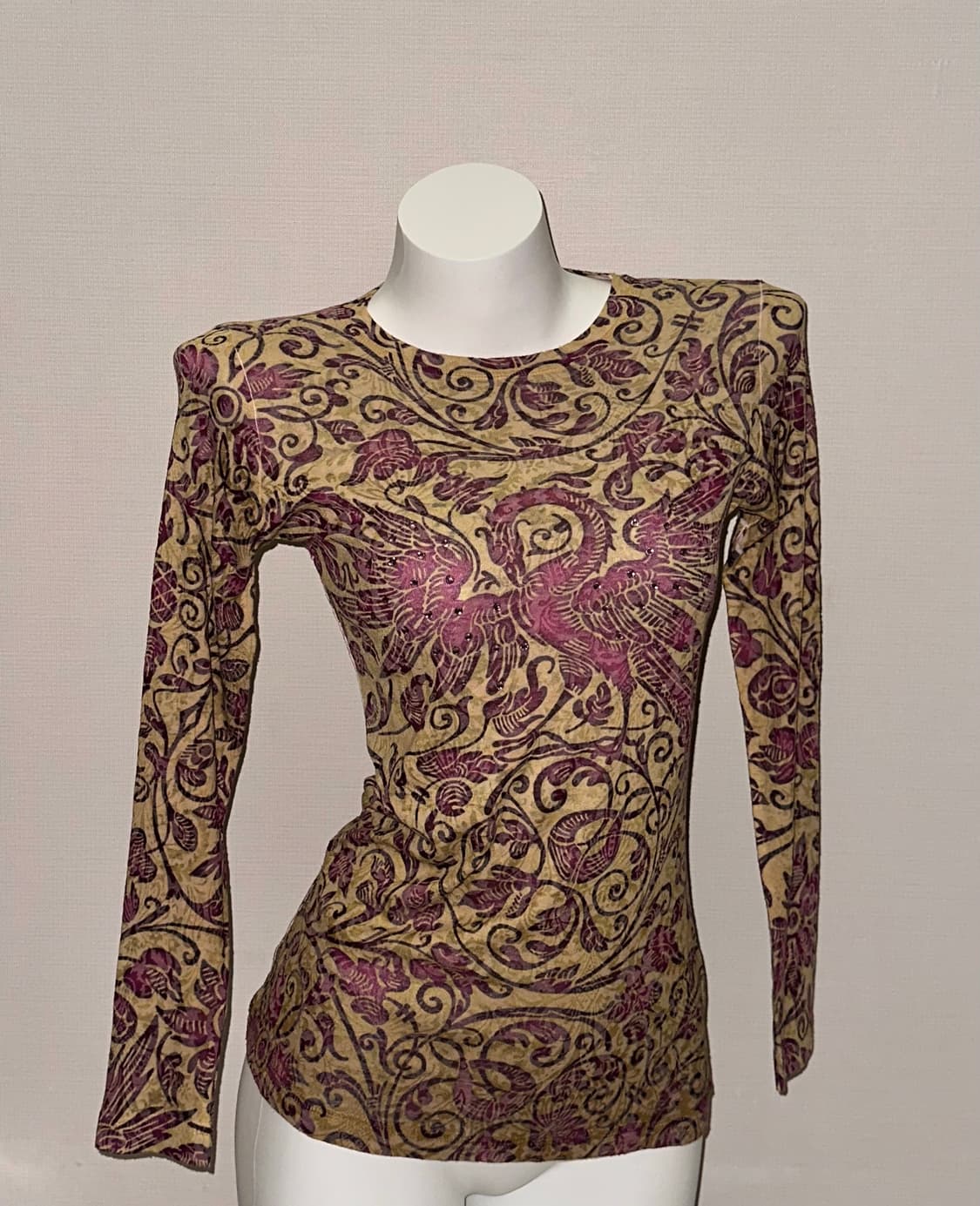 고딕 트라이벌 패턴 빈티지 타투 롱슬리브 상품이미지1