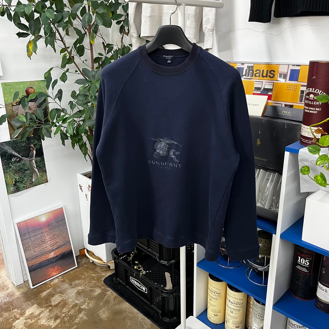 버버리 자수로고 맨투맨 L 상품이미지1