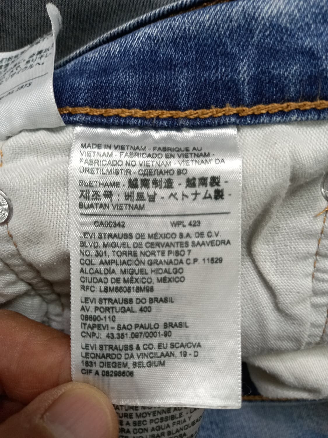 35 리바이스502 워싱 스판 슬림일자진 커스텀 35-260 상품이미지8