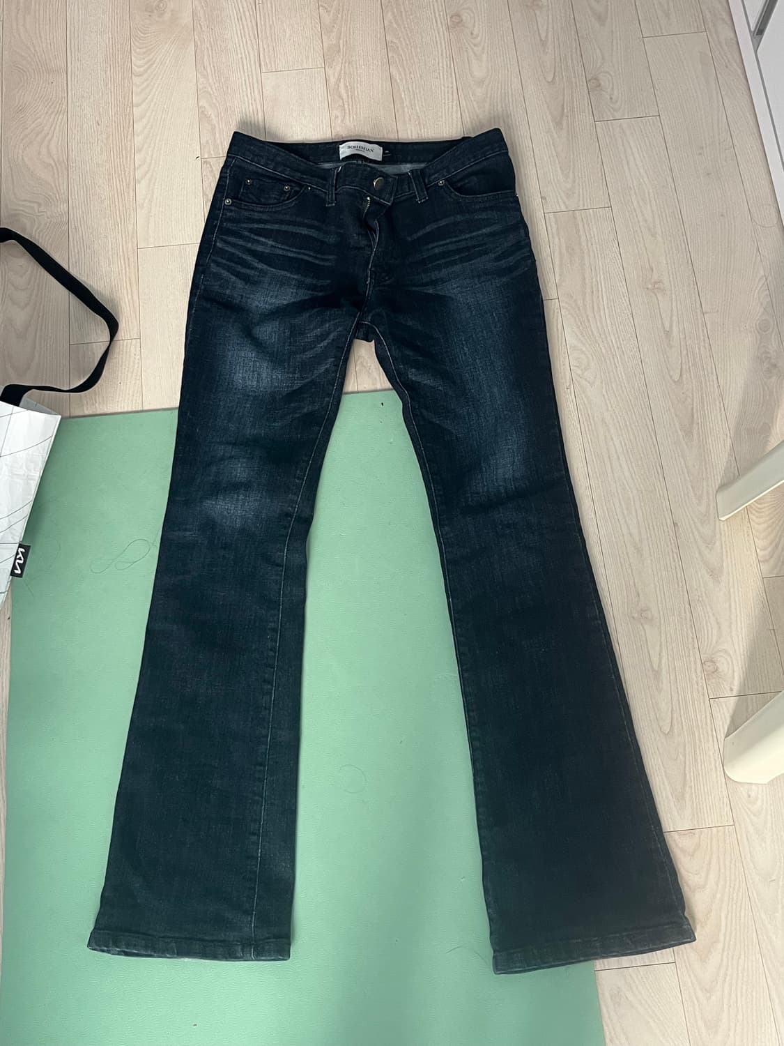 보헤미안서울 bohemian seoul 딥블루 워싱 부츠 컷 상품이미지1