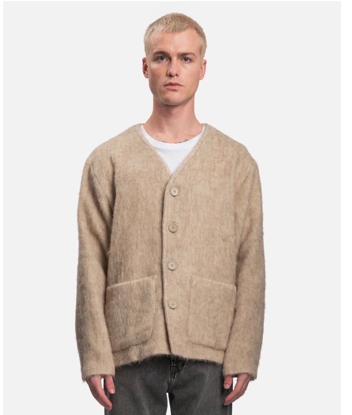 [새제품]아워레거시 모헤어 가디건 베이지_50 상품이미지5