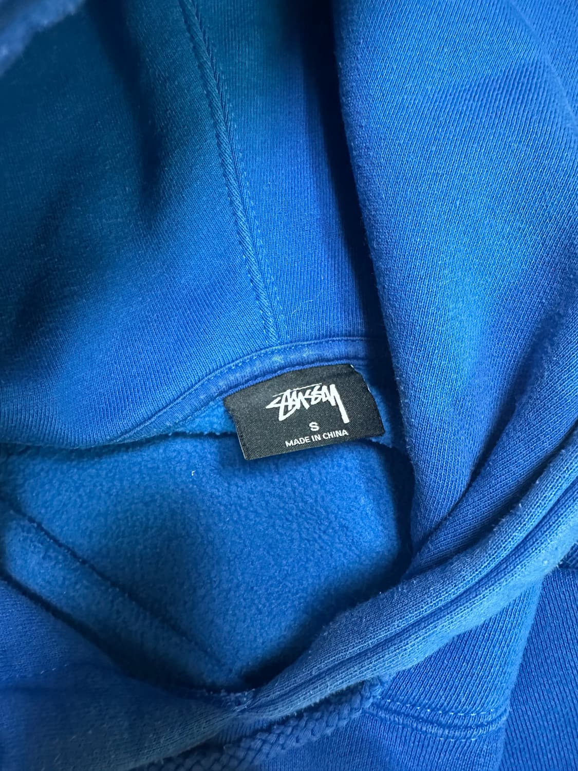 스투시 베이직 후드티 블루 상품이미지3