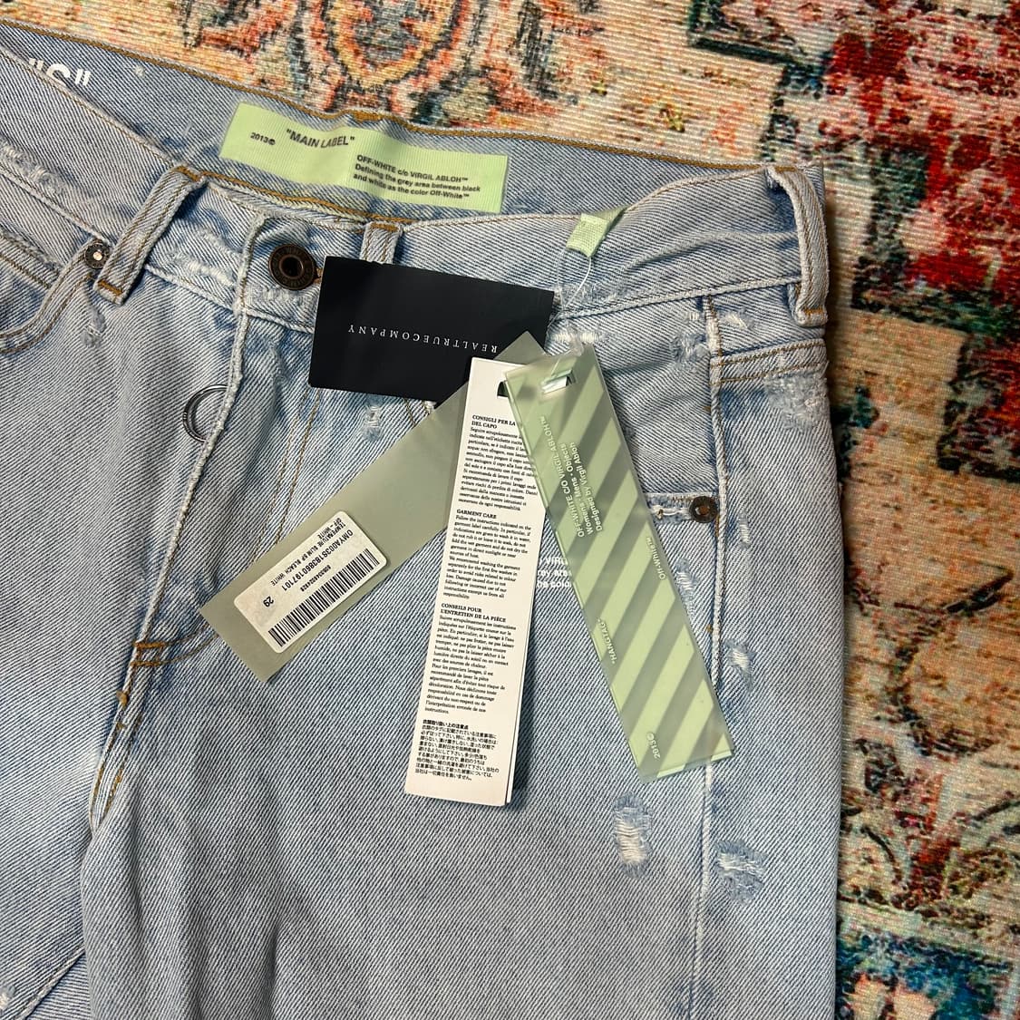 [29] ✨새상품✨오프화이트 슬림핏 디스 데님팬츠  상품이미지3