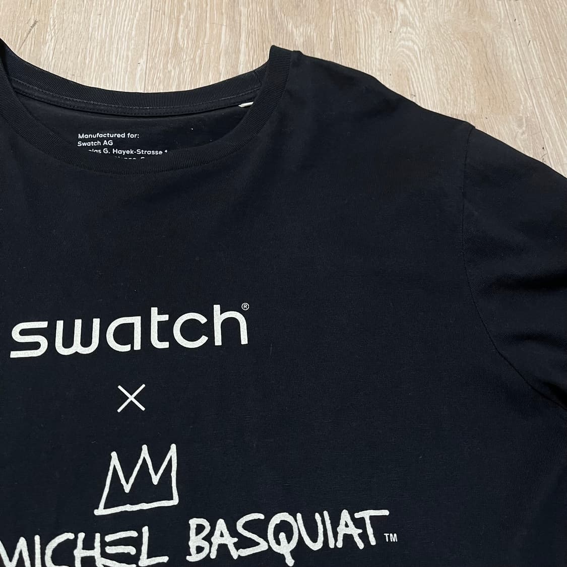 스와치 X 장 미셸 바스키아 빅로고 반팔티 XL/105 상품이미지3