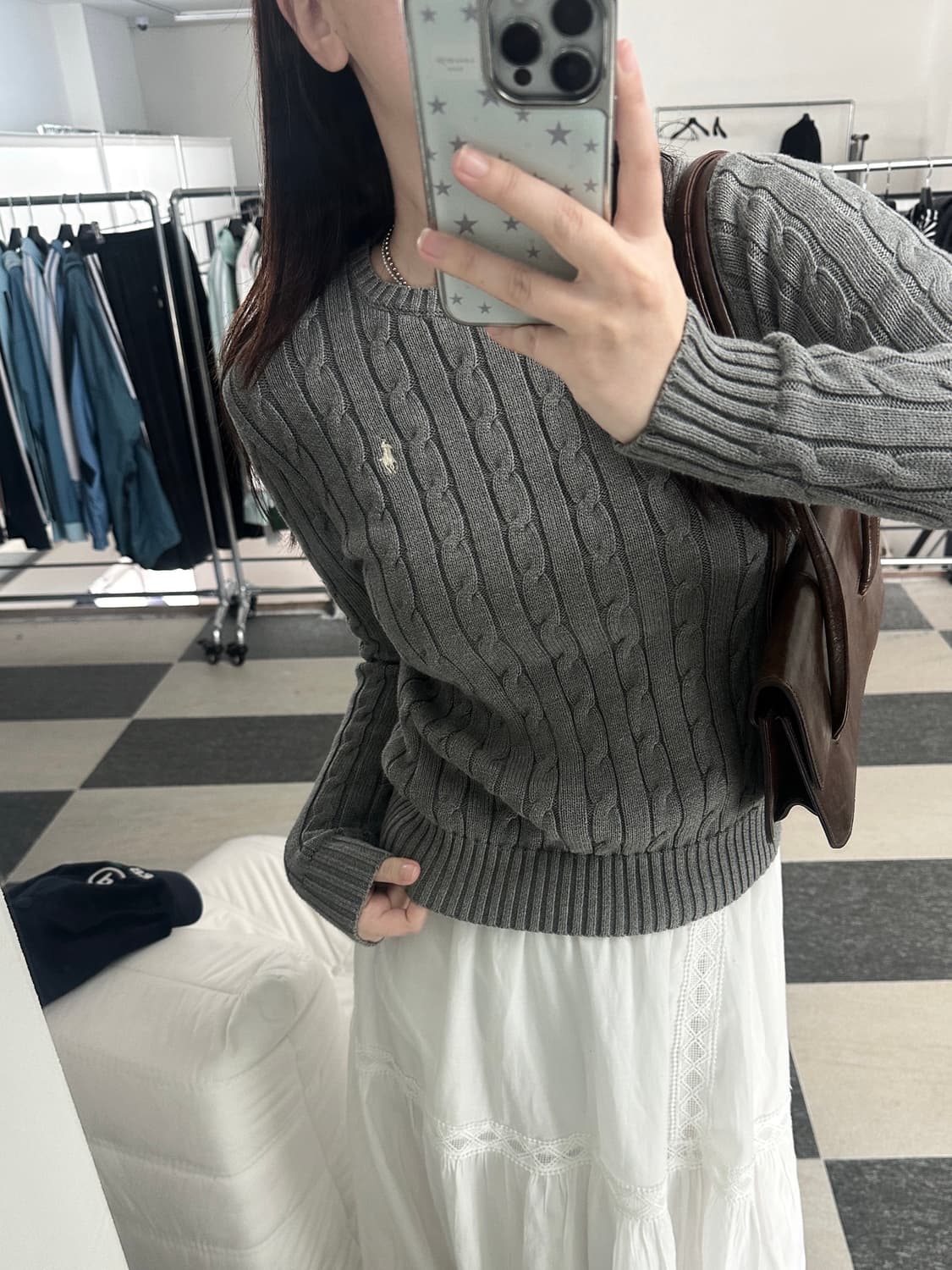 폴로 랄프로렌 그레이 케이블 니트  상품이미지2