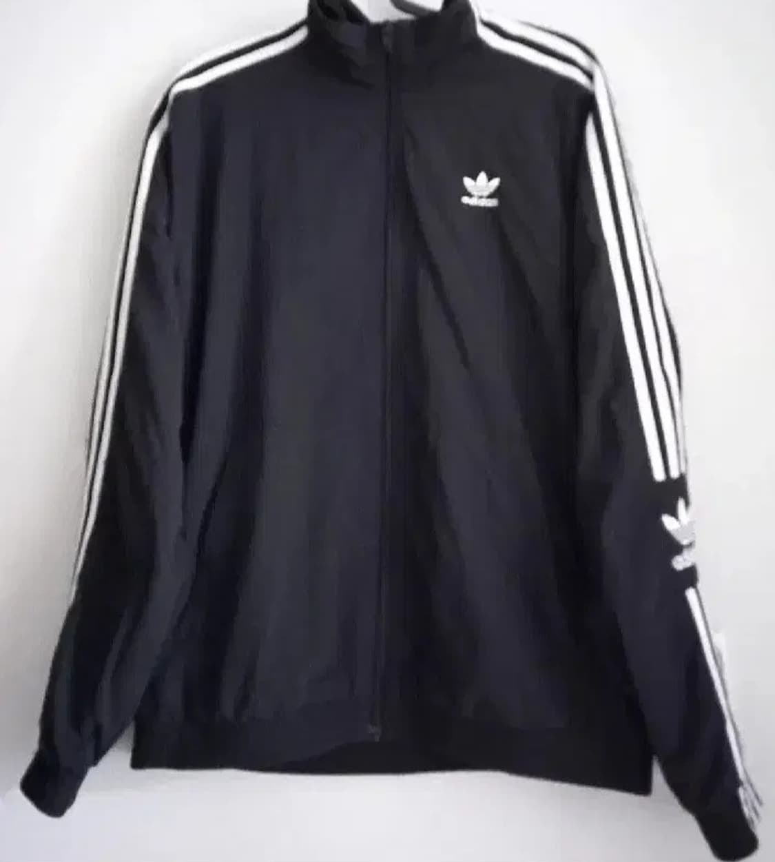 아디다스 락업 블랙 검흰 트랙탑 저지 져지집업 100/L 상품이미지1