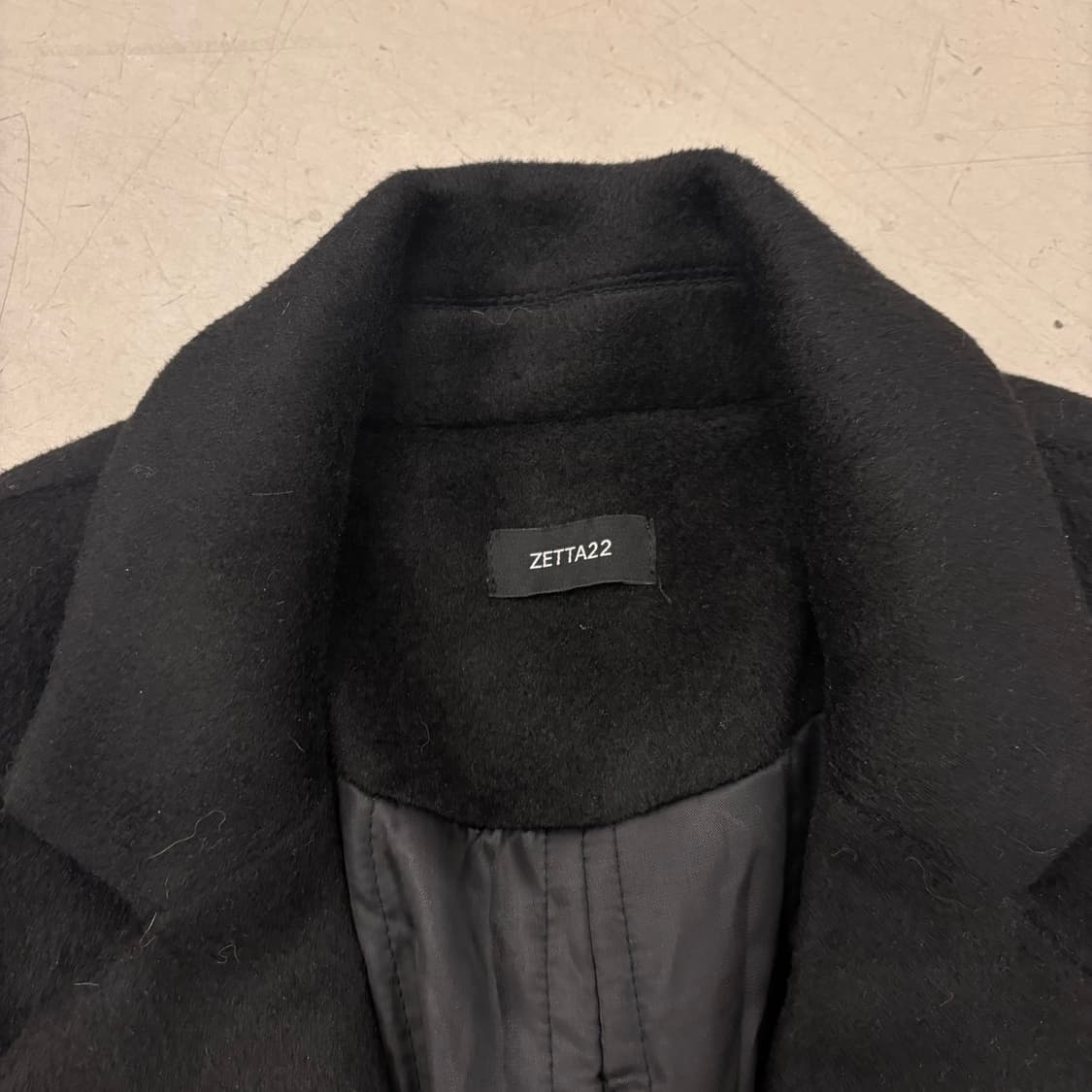 빈티지 블랙 롱 코트 상품이미지3