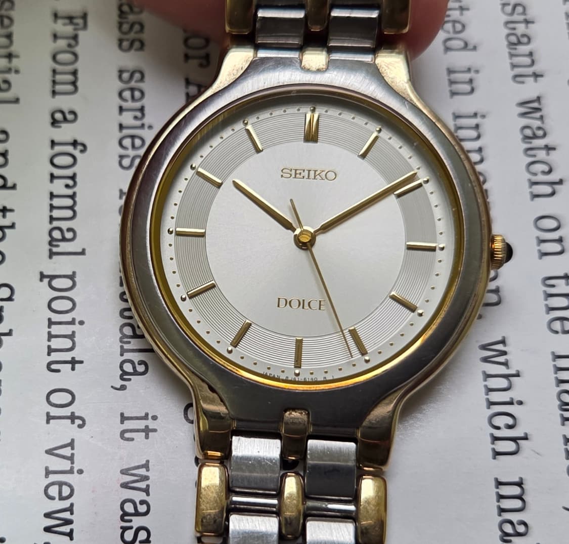 빈티지 세이코 돌체 오리지널 동심원 다이얼 슬림쿼츠 브레이슬릿 ver. 상품이미지10