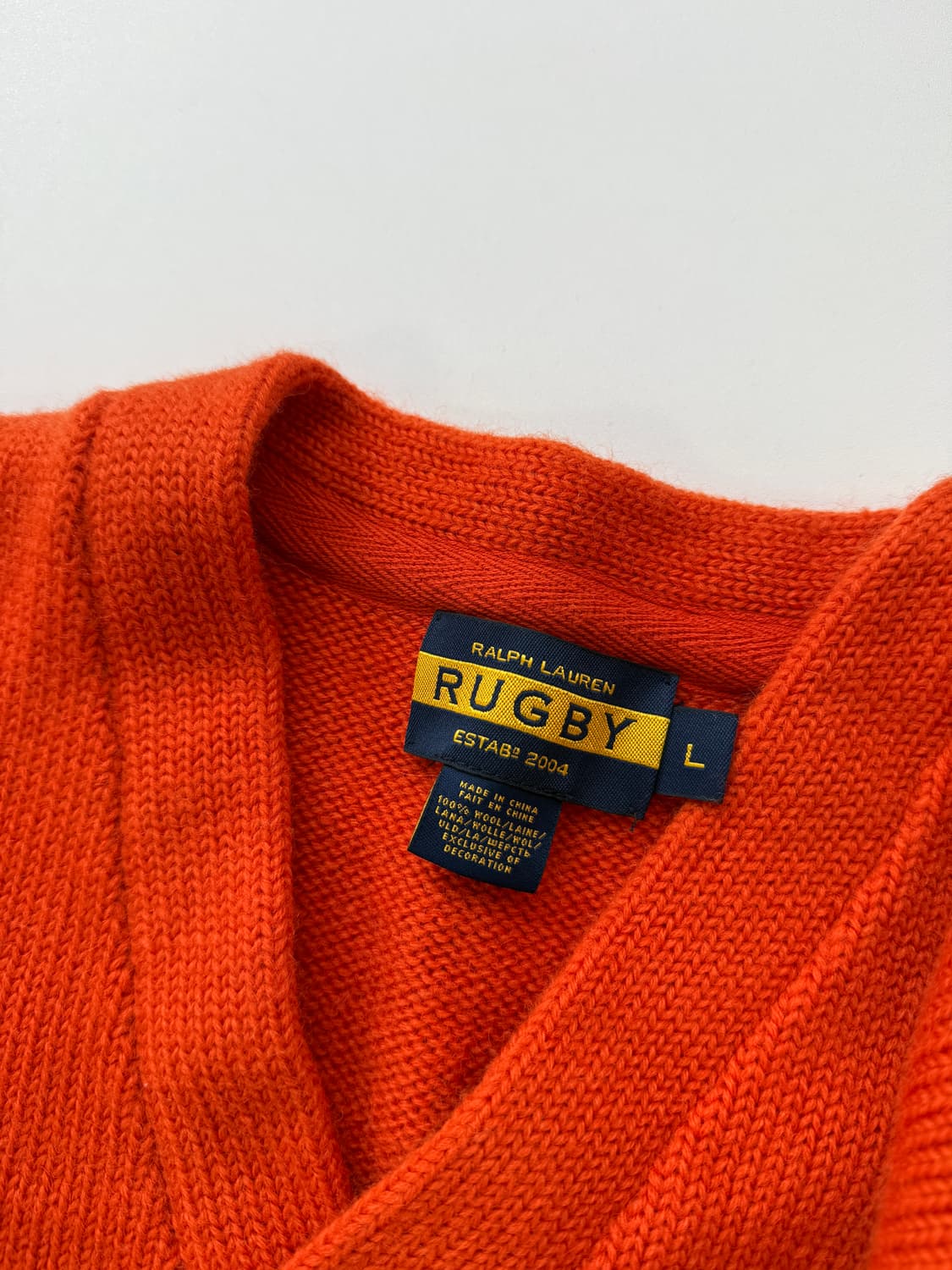 폴로 랄프로렌 럭비 00‘s 레터맨 해비울 컬리지 니트 상품이미지5