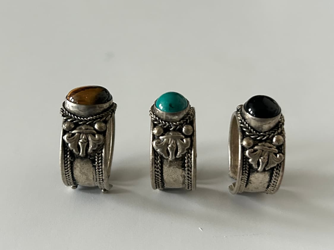 인도 메탈 원석 링 상품이미지3