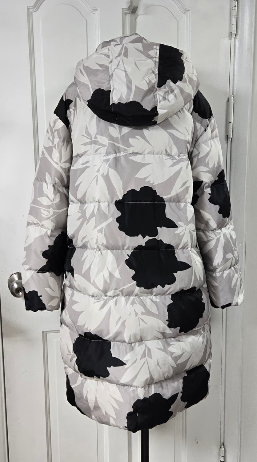 마리메꼬 플라워 패턴 롱패딩 상품이미지4