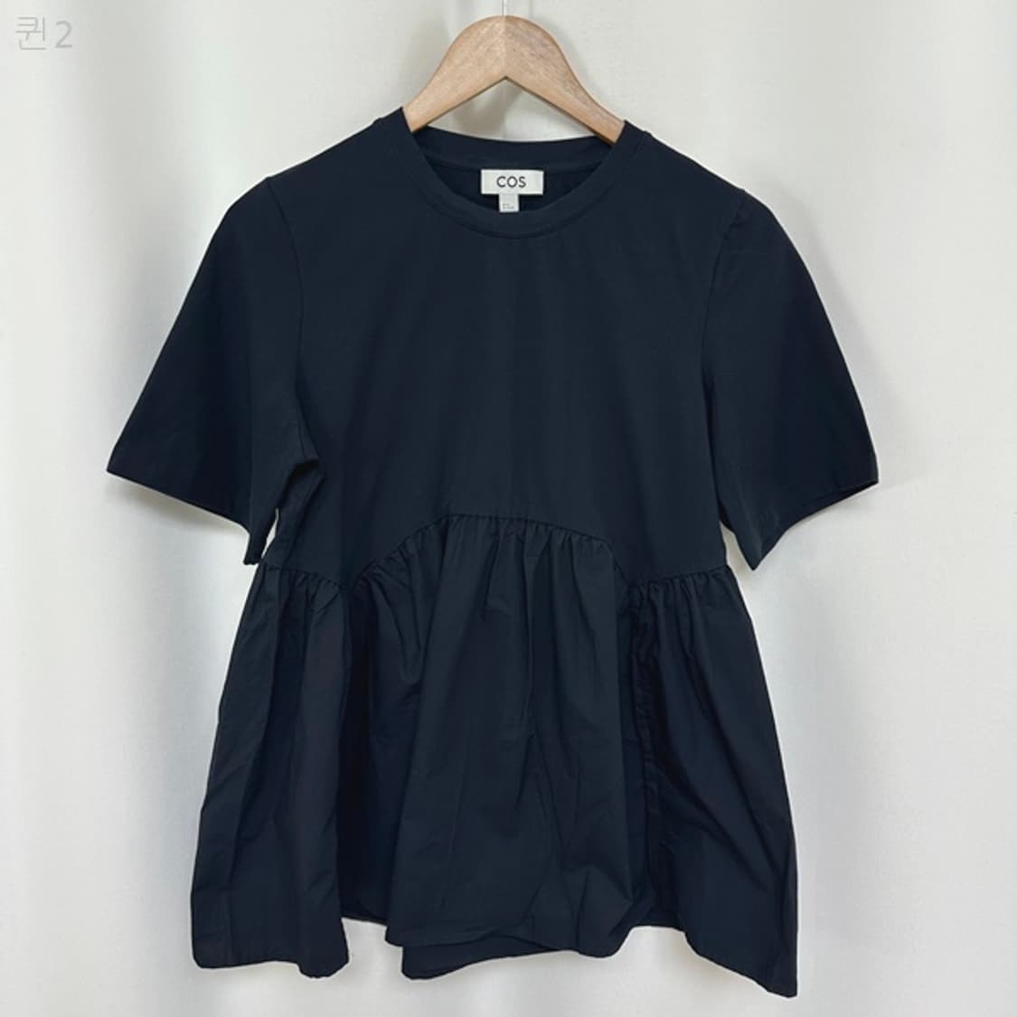 COS 코스 여자 반팔티 임부복티 검정 M  상품이미지1