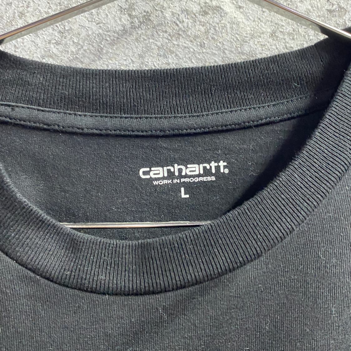 칼하트 스몰로고 블랙 롱슬리브 B4204 상품이미지3