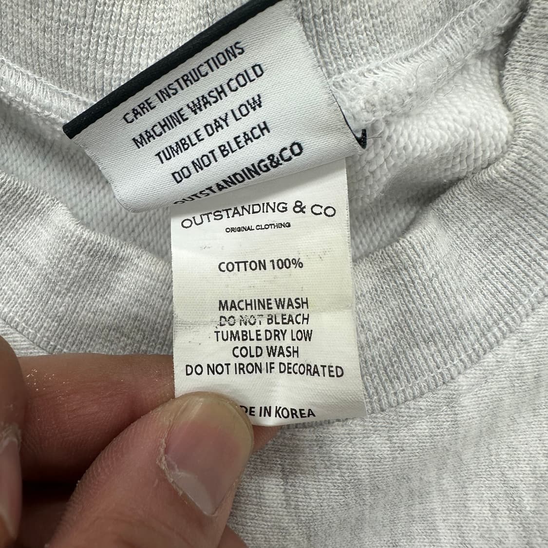 아웃스탠딩 헤비코튼 맨투맨 상품이미지6