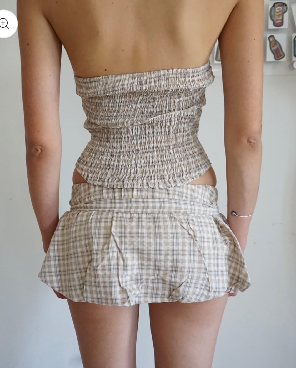 Blondita 블론디타 영국브랜드 체크 탑 & 버블 스커트 Set 상품이미지3