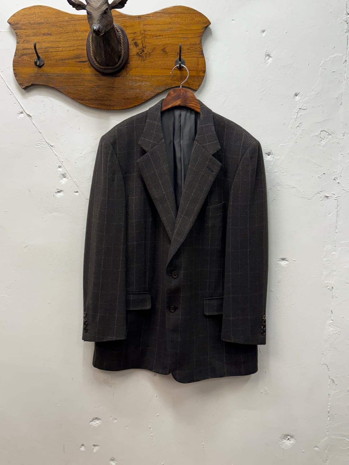 L) Aquascutum Plaid Tailored Jacket 상품이미지2