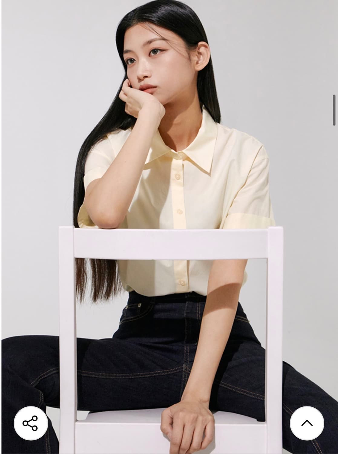 미쏘)부츠컷 생지데님 팬츠 24사이즈 상품이미지5