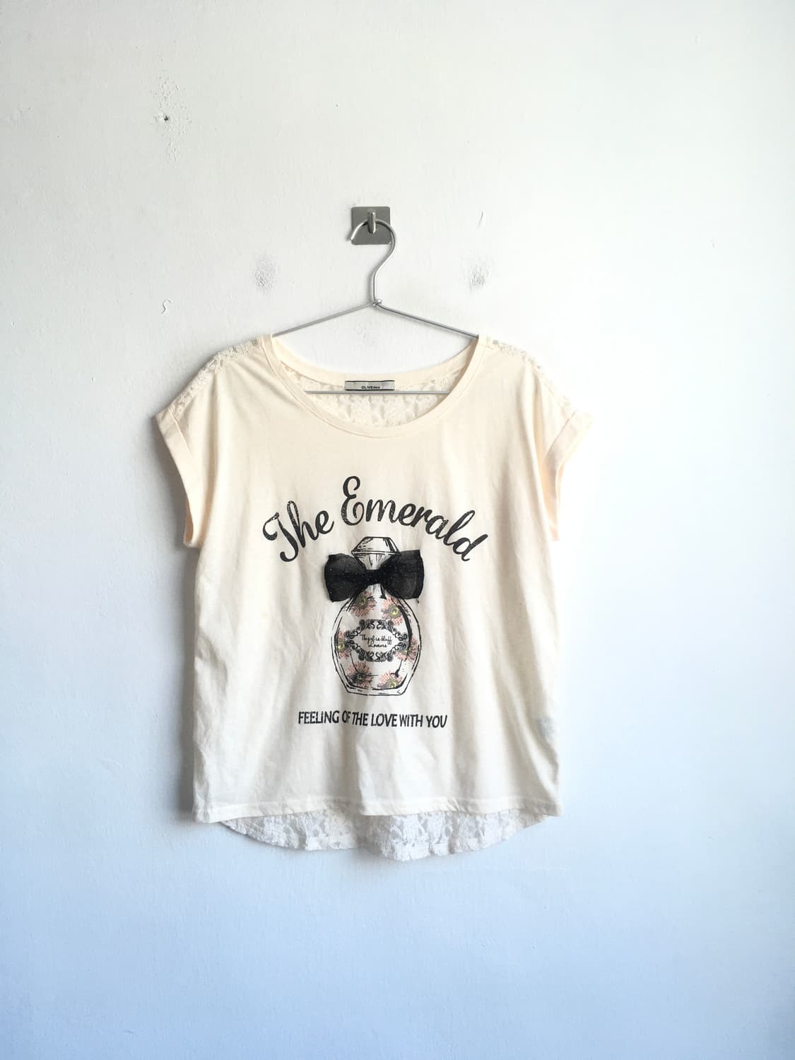 jpn vintage romantic lace ribbon t shirt 상품이미지5