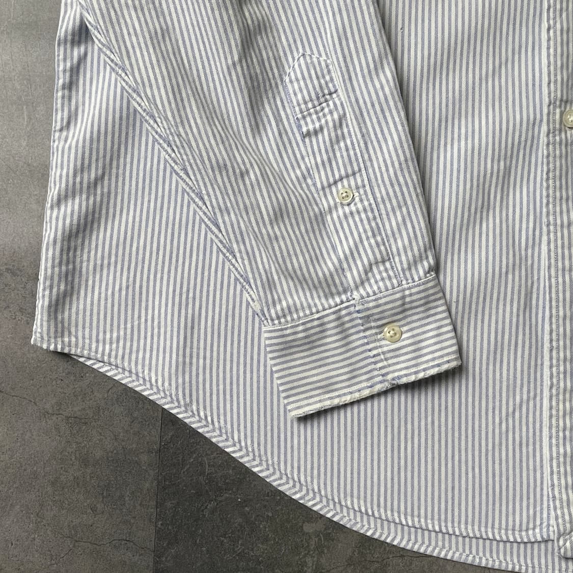 RALPH LAUREN 랄프로렌 빈티지 라이트블루 스트라이프 코튼셔츠 상품이미지6