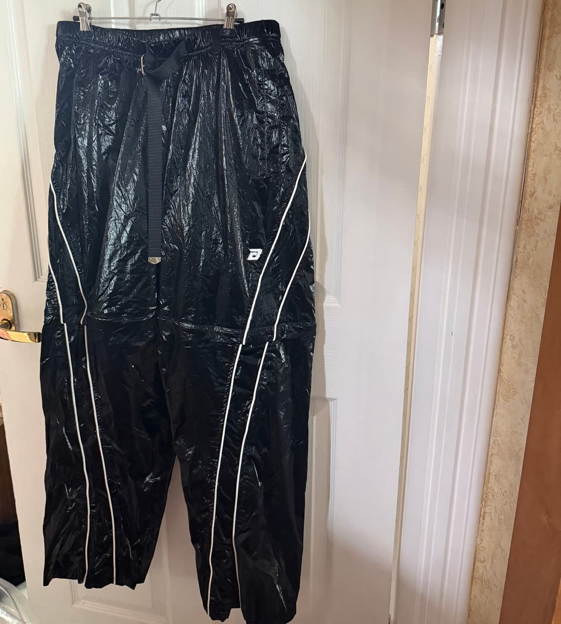 배드블러드 블랙 트랙팬츠 라지핏 스몰  상품이미지10