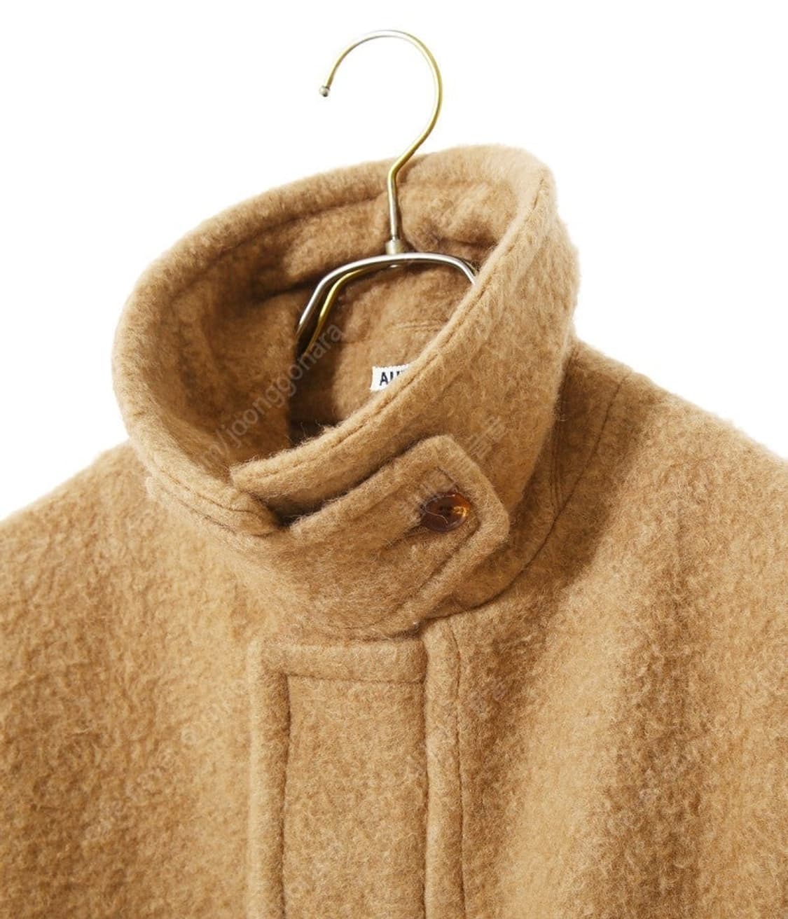 [4]오라리 브러시드 멜튼 베이비 카멜 블루종 상품이미지1